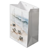 Ocean Beach Coast Sea Turtles Medium Cadeauzakje (Achterkant Gekanteld)