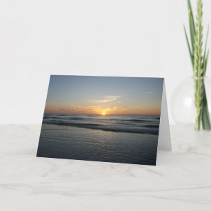 Ocean beach couleur soleil carte de voeux photo