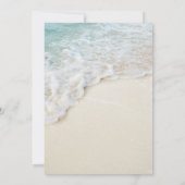 Ocean Beach Elegant Destination Wedding Kaart (Achterkant)