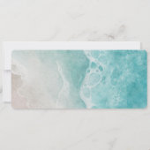 Ocean Beach Foto Boarding Pass Save The Date (Achterkant)