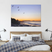 Ocean Beach Fotografie Canvas Afdruk (Insitu (Slaapkamer))