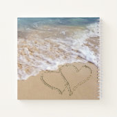 Ocean Beach Hearts Notitieboek (Achterkant)