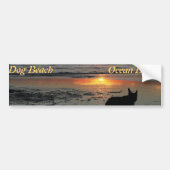 Ocean Beach, hondenstrandbumper sticker (Voorkant)