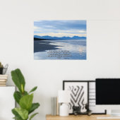 Ocean Beach Isaiah 41:10 Afdruk Poster (Thuiskantoor)