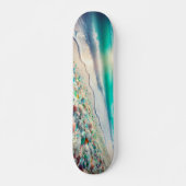 Ocean Beach met Zee Glass Skateboard (Voorkant)