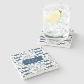 Ocean Beach Nautical Fish Pattern Stenen Onderzetter (Zijkant)