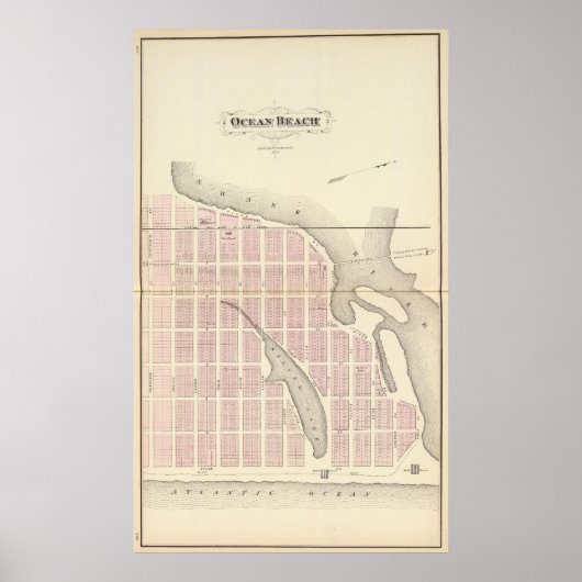 Ocean Beach, New Jersey Poster (Voorkant)