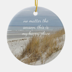 Ocean Beach on Kaap Cod Keramisch Ornament
