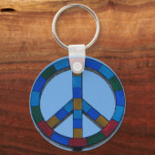 Ocean Beach Peace Sign Sleutelhanger (Voorkant)