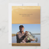 Ocean Beach Photo Memorial Funeral Service Kaart (Achterkant)