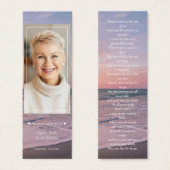 Ocean Beach Photo Memorial Funeral Signet (Devant & derrière)