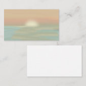 Ocean Beach Pittoresque Sunset Life Coach carte de (Devant / Derrière)