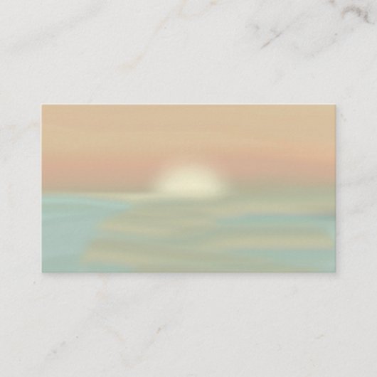 Ocean Beach Pittoresque Sunset Life Coach carte de (Devant)