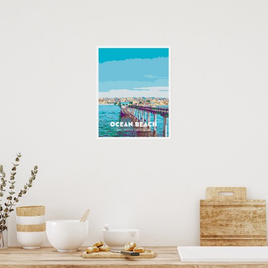 Ocean Beach Poster (Keuken)