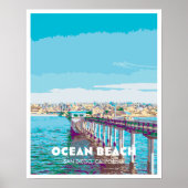 Ocean Beach Poster (Voorkant)