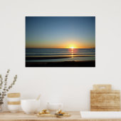 Ocean Beach Poster for home of kantoor decor (Keuken)