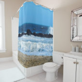 Ocean beach roches Cape May NJ photo douche rideau (En situation)