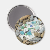 Ocean Beach Rock Garden magnet Verre de mer Coques (Recto/Verso)