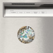 Ocean Beach Rock Garden magnet Verre de mer Coques (In Situ (Lave-vaisselle))