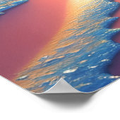 Ocean Beach Scene Seashells fantasy Art Poster (Hoek)