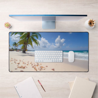 Ocean Beach, schelpen en palmbomen Bureaumat