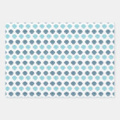 Ocean Beach Seashells Blue Pattern Thema Inpakpapier Vel (Voorkant 3)