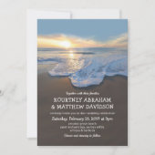 Ocean Beach Seaside Summer Wedding Kaart (Voorkant)
