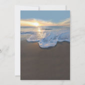 Ocean Beach Seaside Summer Wedding Kaart (Achterkant)