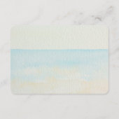 Ocean Beach Shells Wedding RSVP Informatiekaartje (Achterkant)