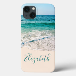 Ocean Beach Shore om Jouw naam toe te voegen iPhone 13 Hoesje