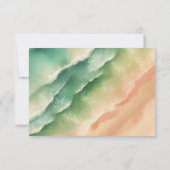 Ocean Beach Summer Sun Watercolor Elégante RSVP (Dos)