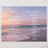Ocean Beach Sunset Funeral Service Programme de ph (Dos)