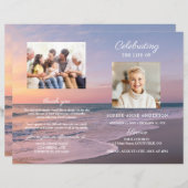 Ocean Beach Sunset Funeral Service Programme de ph (Devant / Derrière)