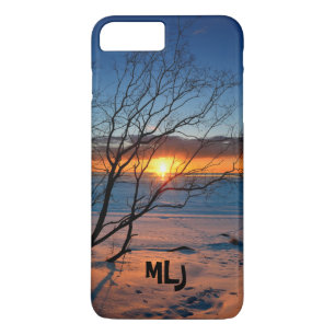 Ocean Beach Sunset Gepersonaliseerde iPhone Case