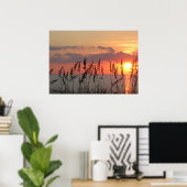 Ocean Beach Sunset Photo Nature Wall Poster (Bureau à domicile)
