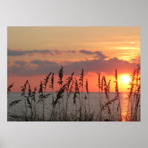 Ocean Beach Sunset Photo Natuur Wall Poster