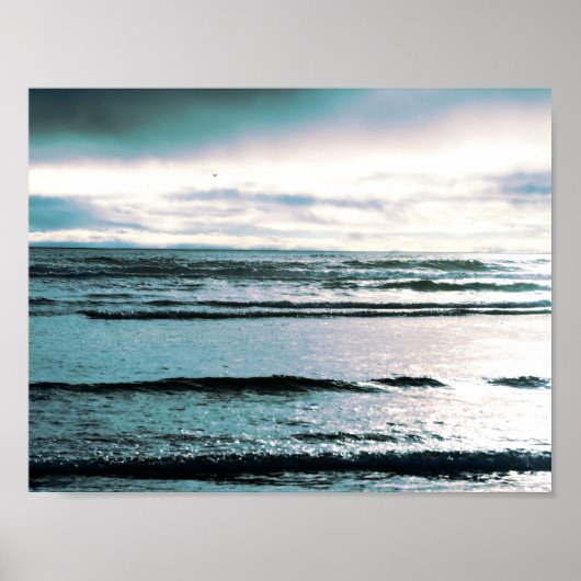 Ocean Beach Sunset Poster (Voorkant)