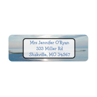 Ocean Beach Sunset Return-label Etiket