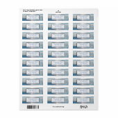 Ocean Beach Sunset Return-label Etiket (Full Sheet)