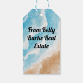 Ocean Beach thème Merci Étiquette cadeau (Dos)