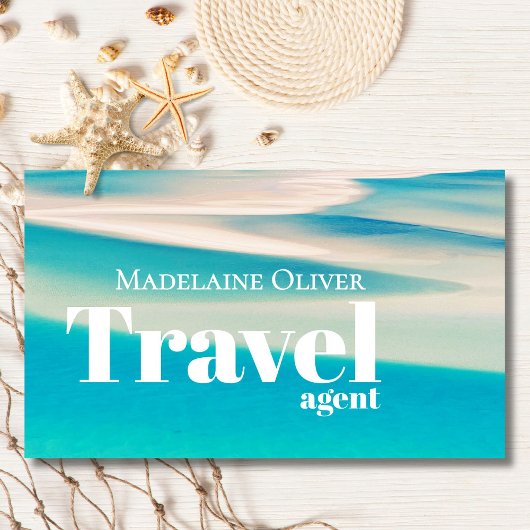 Ocean Beach Travel Agent Code QR Carte de visite