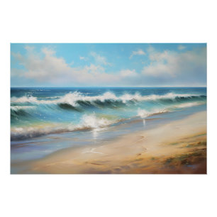 Ocean Beach Wave - Getijdenkunst Perfect Poster