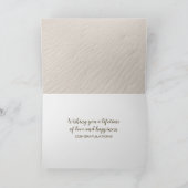 Ocean Beach Wedding Hearts Kaart (Binnen)