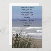 Ocean Beach Wedding Invitations Kaart (Voorkant / Achterkant)