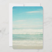 Ocean Beach Wedding Kaart (Achterkant)