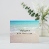 Ocean Beach Welkom terug naar School Briefkaarten (Staand voorkant)