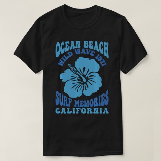 Ocean Beach Wild Wave 1971 Surf Memories Pullover (Design voorkant)