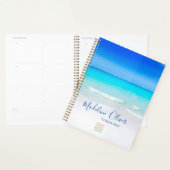 Ocean Beach Zee Travel Business Blue Logo Planner (Display)
