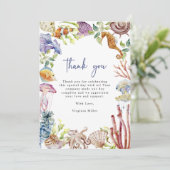 Ocean Bedankt Card (Staand voorkant)