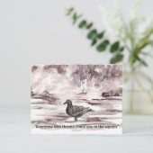 Ocean Bird Scripture Isaiah 55 1 Prayer Card  Briefkaart (Staand voorkant)